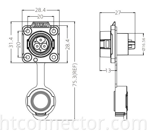 Welded metal waterproof plug